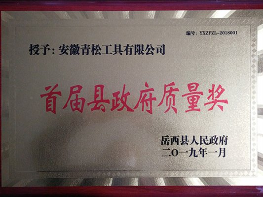 县政府质量奖2019
